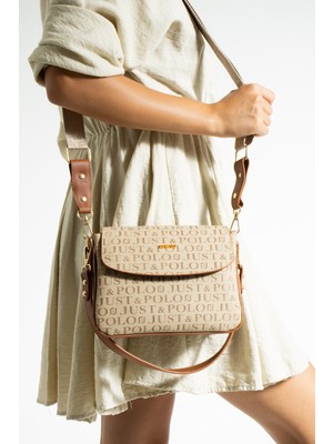 Just Polo Bölmeli Kadın Omuz Çantası Suni Deri Malzemesi ile Şık ve Dayanıklı Tasarım