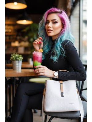 Just Polo Kadın Orijinal Just Polo 3 Bölmeli Ayarlanabilir Askılı Şık El & Omuz Çantası Shoulder Bag