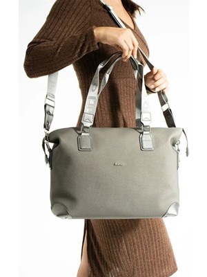 Just Polo Kadın Büyük Valiz Boy Ayarlanabilir Askılı Lüks El ve Omuz Çantası Shopper Ebat: 33 x 40 cm