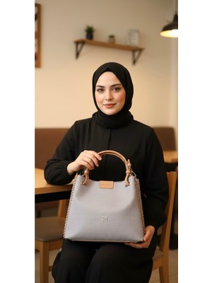 Just Polo Kadın Su Geçirmez Ayarlanabilir Askılı Büyük Boy Lüks Omuz Çantası Shoulder Bag Ebat: 27 x 30 cm