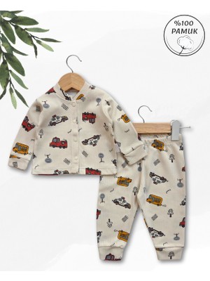 Panfilia Giza Kids %100 Pamuk Erkek Bebek Pijama Takımı