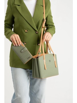 Just Polo Kadın Omuz Çantası ve Cüzdanı Kombin 440113MH