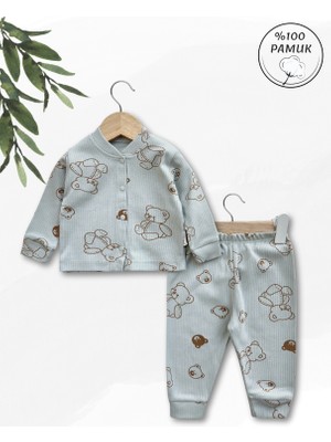 Panfilia Giza Kids %100 Pamuk Erkek Bebek Pijama Takımı