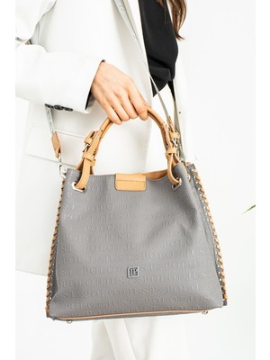 Just Polo Kabartma Desenli Mıknatıslı Çıtçıt Kapama El Çantası Omuz Askısıyla