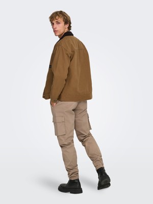ShopINN Onstımber Cotton Jacket Otw Erkek Kahverengi Mont - 22035717