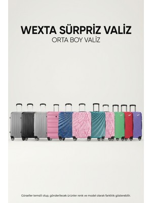 Wexta Valiz - Orta Boy - Karışık Renk ve Karışık Model