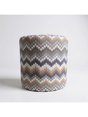 Elanora Home Dokusu ve Modern Tasarımıyla Her Ortama Uyum Sağlayan Çok Amaçlı Puf