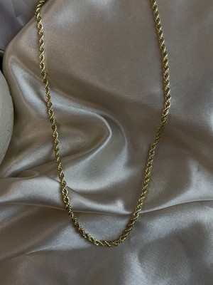 MonCherietr Whırl Pirinç Üstü Altın Kaplama Gold Burma Kolye