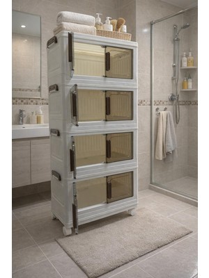 Plus Medikal Çok Amaçlı Modüler 4’lü Portatif Dolap