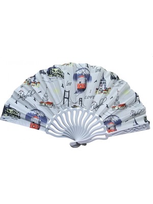 Evolvera Plastik Kumaş Yelpaze 12'li Istanbul