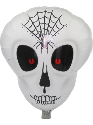 Evolvera Örümcek Ağ Desenli Iskelet Folyo Balon
