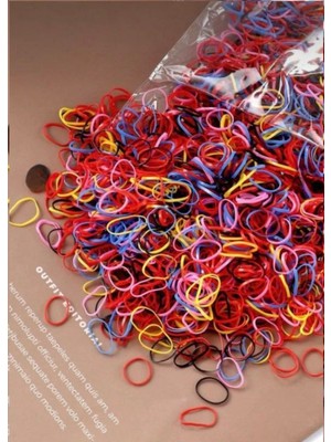 EKN 250 Adet Lastik Toka Seti | Renkli ve Siyah Saç Lastiği | Esnek, Kopmayan | Günlük Kullanım