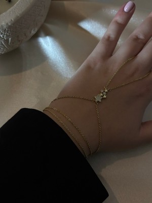 MonCherietr Stelıa Zirkon Taşlı Altın Kaplama Star Şahmeran