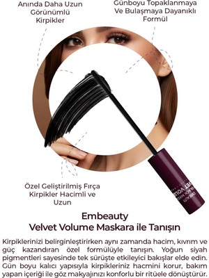 Velvet Daha Gür Görünüm Sağlayan Velvet Rimel