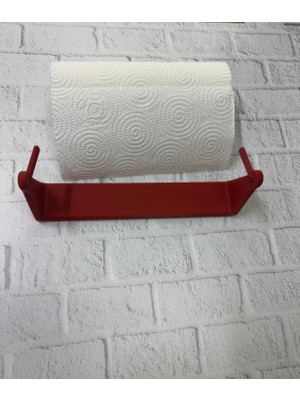 Astral Dekoratif Kırmızı Kağıt Havlu Tutucu Duvar Askılı Model