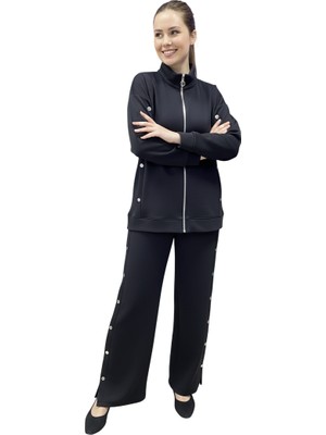 Beray Yeni Sezon Şık Kadın Takım Siyah Model 72068