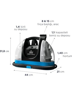 Spotclean C3 | Halı-Koltuk Yıkama ve Leke Çıkarma Makinesi | 340W | 3619N