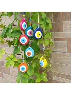 7'li Nazarlık Nazar Boncuğu Balkon Bahçe Duvar Dekor Ev Ofis Hediyesi