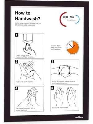 Mıknatıslı Cerceve A4 Sıyah 2'lı