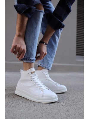 Colezium Yüksek Taban Ayakkabı C- Beyaz