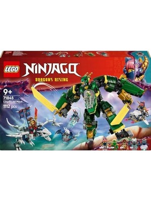 Lloyd’un Jet Robotu 71845-9 Yaş ve Üzeri Tutkunu Çocuklar Için 5 Minifigür ve Ejderha Figürü Içeren Yaratıcı Oyuncak Yapım Seti, Doğum Günü Hediyesi (1112 Parça)