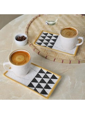 Trigon Doğaltaş Kahve Sunum Seti 4 Parça 2 Kişilik 18767