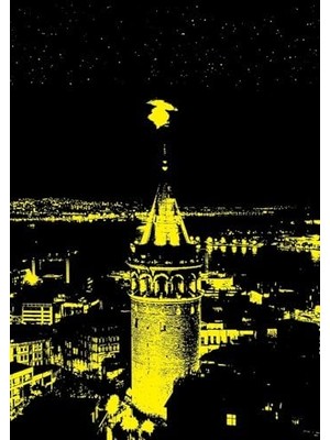 Galata Kulesi 1000 Parça Neon Puzzle