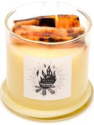 Ahşap Fitilli Palo Santo Vegan Mum