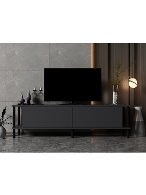 İnovasyon Mobilya Roma Tv Ünitesi 150 cm Antrasit