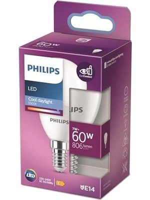 LED 60W P48 E14 Beyaz Işık Dim Edilmez Ampul