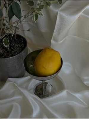 & Metal Yüksek Ayaklı 13 cm Çerez Sunum Kadehi