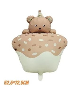 Retro Pastel Kek Folyo Balon Karamel 52.5-72.5 cm