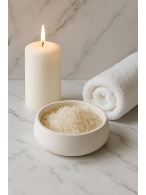 Lümin Modern Beyaz Dekoratif Kase – El Yapımı Minimalist Tasarım