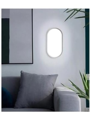 Balkon Lambası Teras Lambası  15W Beyaz Duvar Lambası Beyaz Işık Banyo Lambası Tavan Lambası (Beyaz)