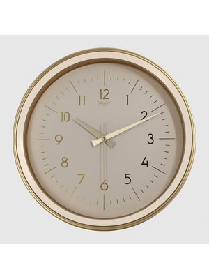 Premium Serisi Klasik Tasarım Sessiz Mekanizma Latin Rakamlı 35 cm Duvar Saati Açık