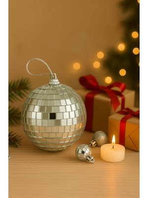 Yılbaşı Çam Ağacı Süsü Aynalı Disko Topu 10 cm