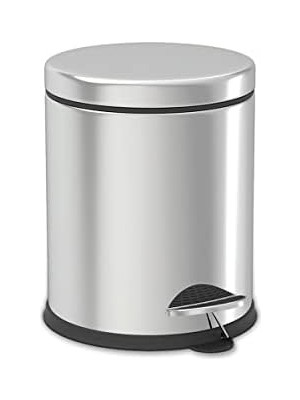 Banyo Krom 5 Lt Micro Pedallı Çöp Kovası
