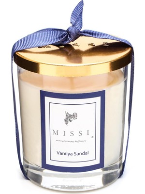 Kapaklı Vanilya Sandal Vegan Mum (140 Gr)