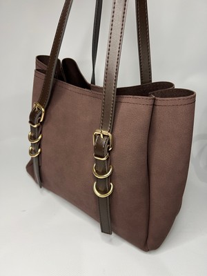 Özbu Süet Büyük Boy Omuz Çantası