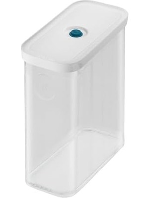 Fresh & Save Cube Vakumlu Saklama Kabı 3m, 21 Santimetre, Şeffaf Akdeniz Mavisi