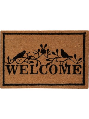 Welcome With Bird Kapı Paspası 40X60