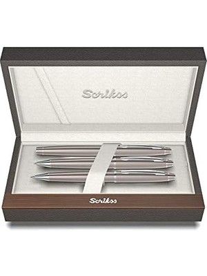 Noble 35 Dolma Kalemtükenmez Kalemversatil Kalem Takım Titanyum