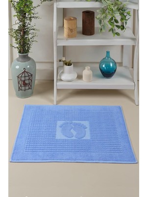 Tekstil Mat | Ayak Havlusu, Banyo Paspası, Havlu Paspas Mavi