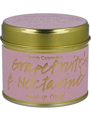 Bomb Cosmetics Grapefruit & Nectarine Teneke Mum 1 Paket (1 x 1 Adet)