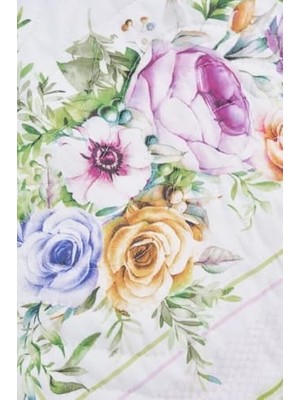 Örtüm Çift Kişilik Kapitone Yatak Örtüsü Takımı - Ekru - Yeşil