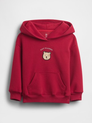 Gap Kız Bebek Koyu Kırmızı Gap Classic Logo Sweatshirt