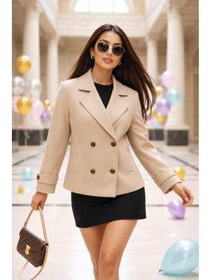 Libreprive Kısa Kaşe Mont Bomber Ceket