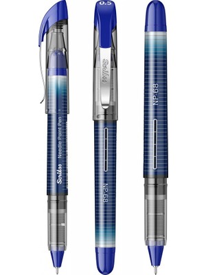 Artlantis Siyah Kırmızı Mavi Pilot Kalem Nb-68 Needle Point Pen 3 Renk Scrikss Pilot Kalem 0.5 mm Iğne Uçlu Ince Uçlu Likit