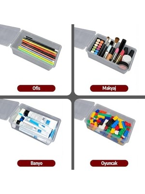 Buzdolabı Saklama Kabı, Kendinden Kapaklı Derin Dondurucu Kabı, Buzluk Kutusu, Dolap Organizeri, Mutfak Düzenleyici, Bpa Free (10, Şeffaf, 2000 Ml)