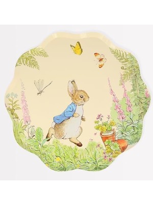 - Peter Rabbit Dinner Plates - Peter Rabbit Tabaklar - L - 8'li